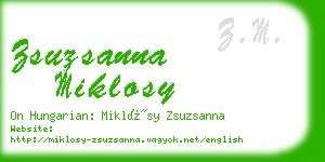 zsuzsanna miklosy business card